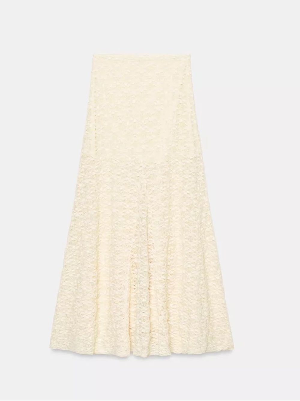 ZARA BOHO LONG LACE SKIRT - Picture 5 of 8